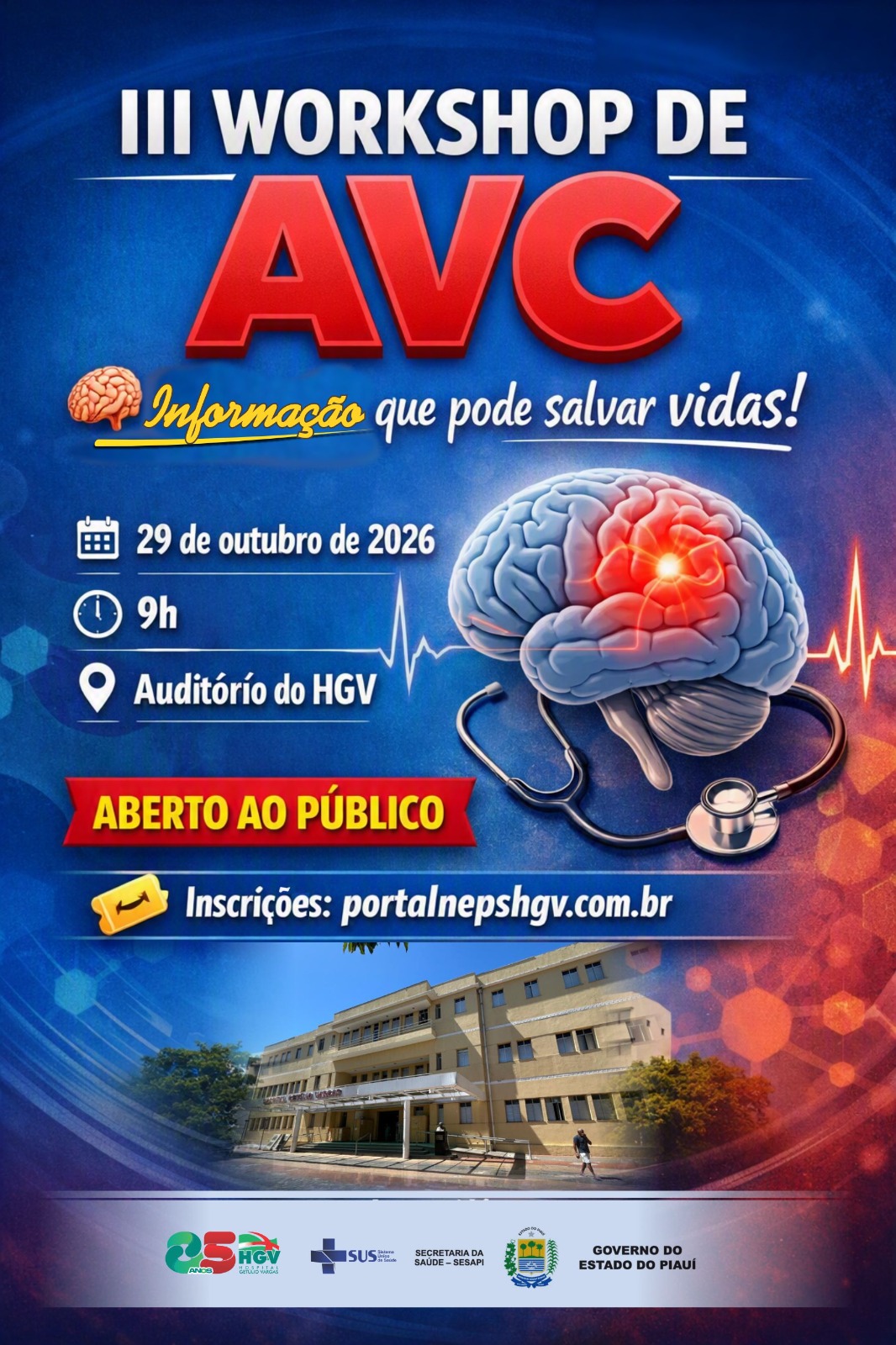 III Workshop de AVC do HGV - Ação com clareza: Guia de orientação do cuidado ao paciente com AVC.